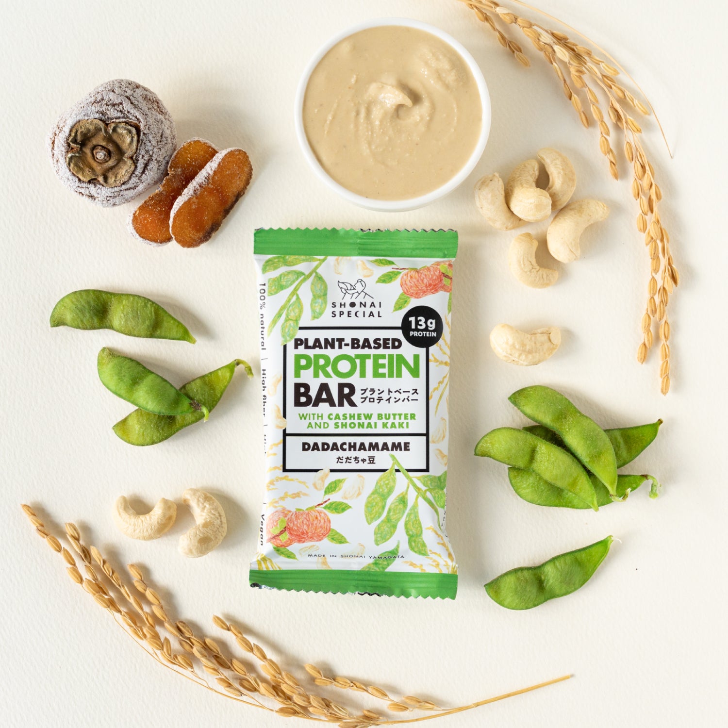 PLANT-BASED PROTEIN BAR｜DADACHAMAME ｜だだちゃ豆プロテインバー